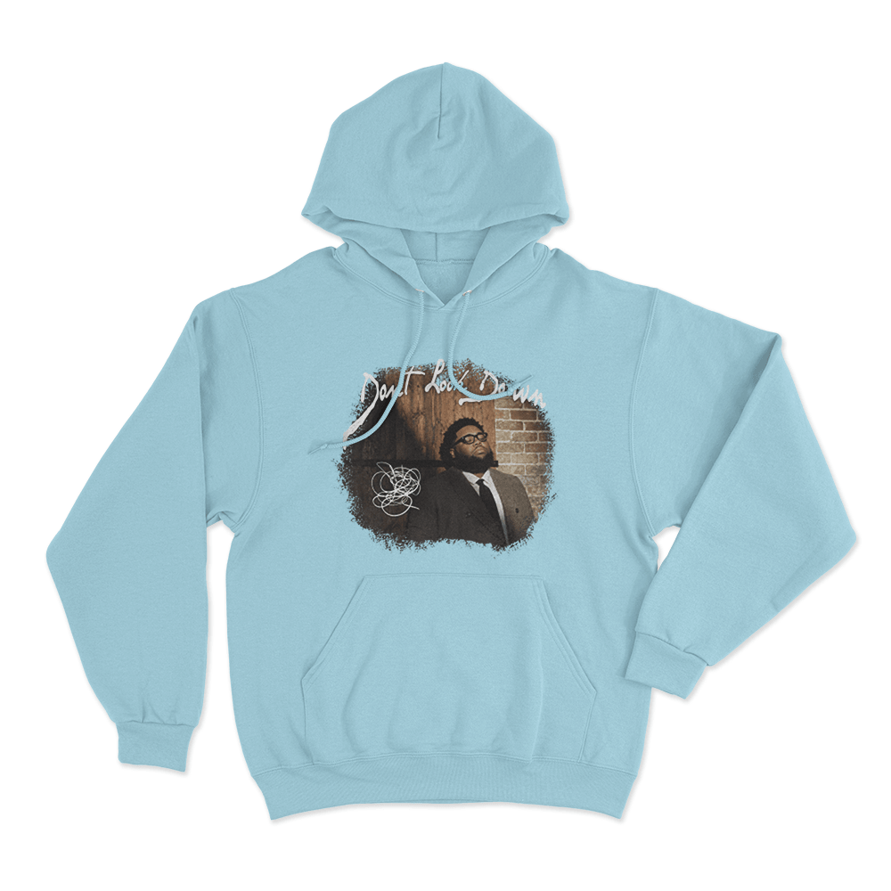 Don’t Look Down Unisex Hoodie Sky Blue Dont Look Down Unisex Hoodie Sky Blue 1