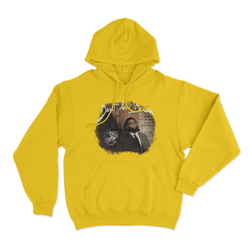 Don’t Look Down Unisex Hoodie Yellow Dont Look Down Unisex Hoodie Yellow 1