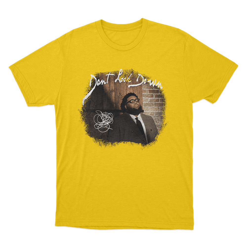 Don’t Look Down Unisex T Shirt Yellow Dont Look Down Unisex T Shirt Yellow