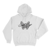 Last Lap Unisex Hoodie White