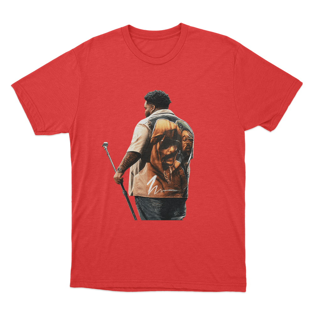 Rod Wave Back Unisex T Shirt Red Rod Wave Back Unisex T Shirt Red