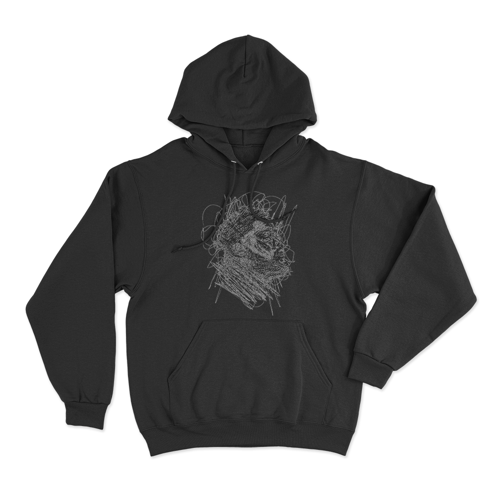 Rod Wave Scribble Portrait Unisex Hoodie Black Rod Wave Scribble Portrait Unisex Hoodie Black