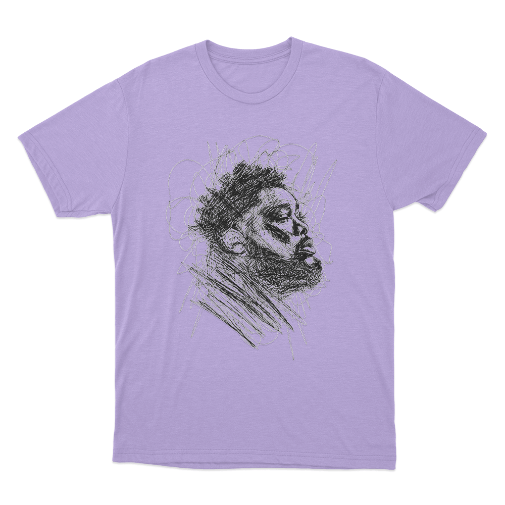 Rod Wave Scribble Portrait Unisex T Shirt Purple Rod Wave Scribble Portrait Unisex T Shirt Purple