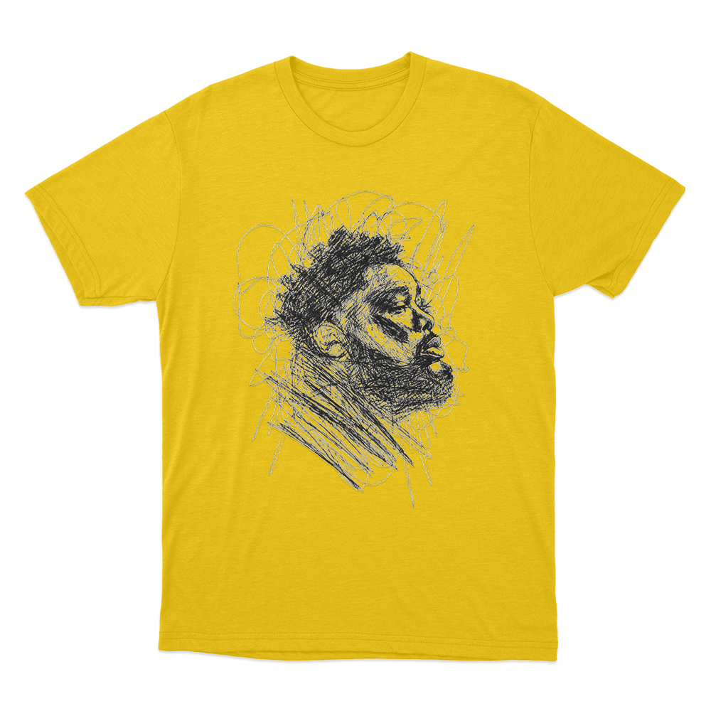 Rod Wave Scribble Portrait Unisex T Shirt Yellow Rod Wave Scribble Portrait Unisex T Shirt Yellow
